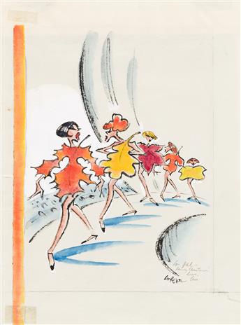 LEE LORENZ (1933- ) Fall Fashions. [NEW YORKER COVER]